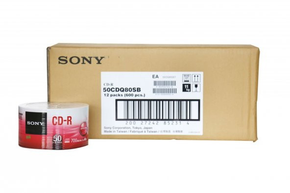 Sony CD-R 50 Shirink 12 Paket (1 Koli)