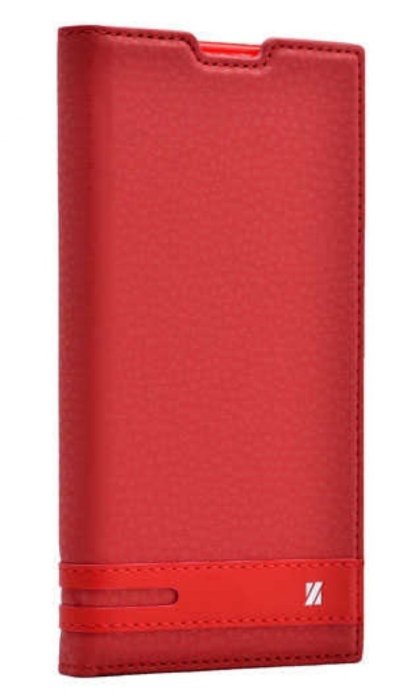 Samsung Galaxy J1 Mini Kılıf Elite Kapaklı Kılıf Kırmızı
