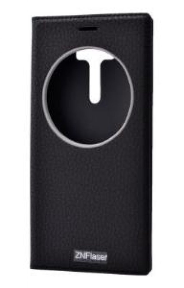 Asus Zenfone 2 Laser ZE550KL Kılıf Dolce Case kapaklı siyah
