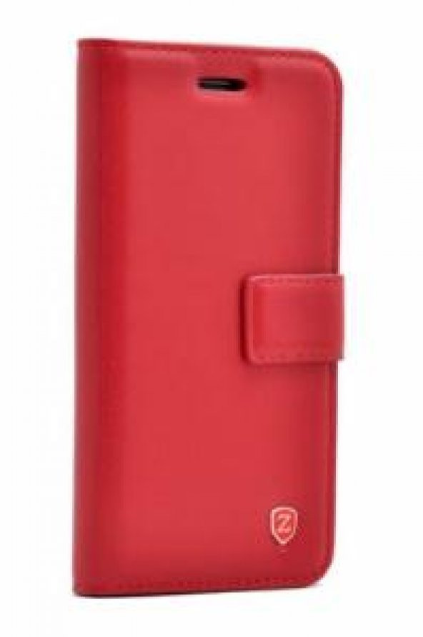 Asus Zenfone 3 Delüxe ZS570KL Kılıf Dolce Case kapaklı kırmızı