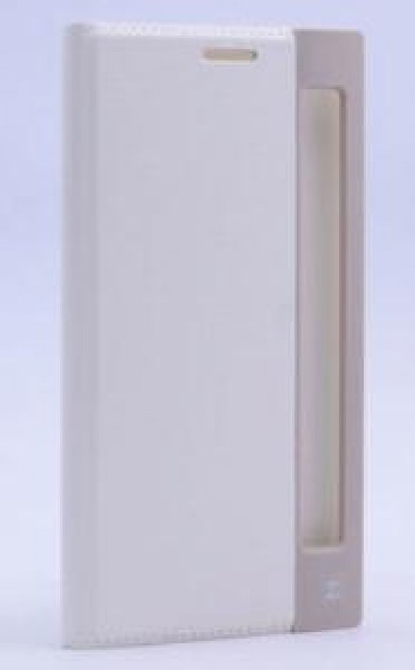 LG Stylus 2 Kılıf Dolce Case kapaklı beyaz