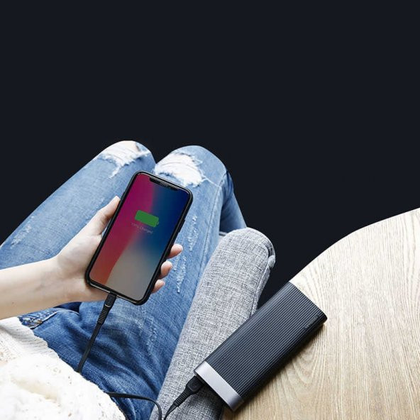 Baseus Parallel Powerbank 10000MAH Taşınabilir Şarj Cihazı-Siyah - 4
