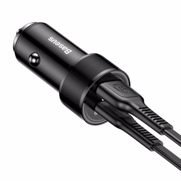 Baseus Small Screw Type-C PD Quick 36W Araç Şarj Cihazı - 3