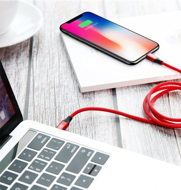 Baseus Yiven Type-C to İphone 1M Bir Ucu Type c Bir Ucu İphone - 3