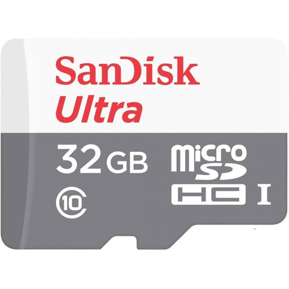 SanDisk 32GB Ultra MicroSD UHS-I SDSQUNS-032G-GN3MN Bellek Kartı