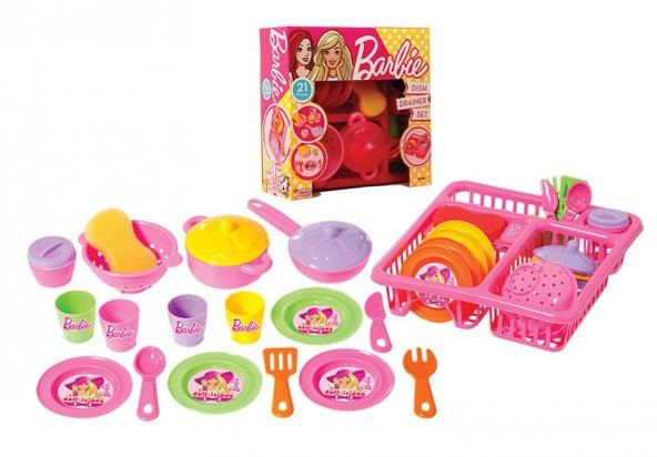Oyuncak Mutfak Seti Barbie Bulaşıklık