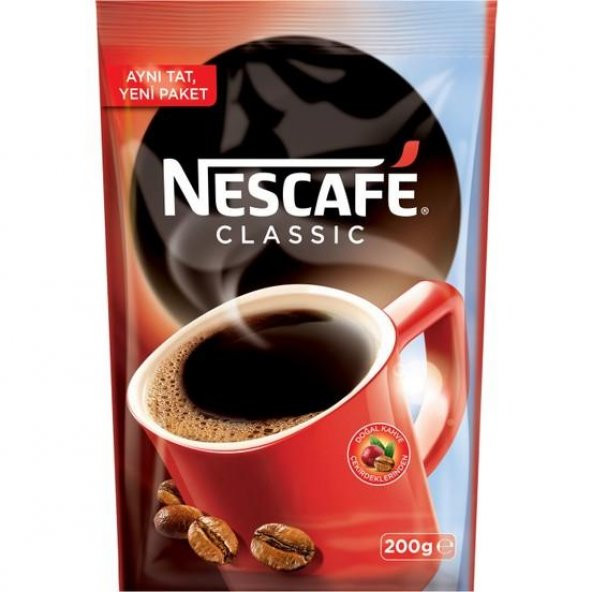Nescafe Classic 200 gr Poşet  , 6 Adet
