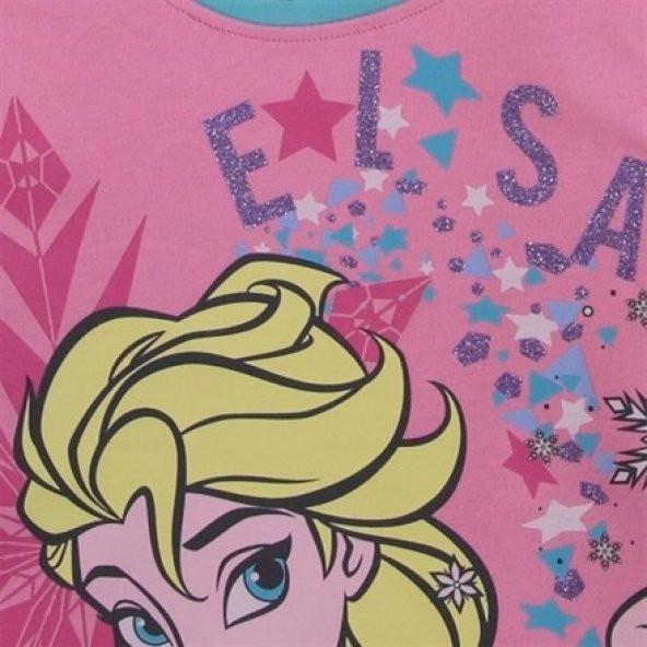Frozen Elsa Pelerinli Pijama Takımı - Pembe Mavi FZ-12395 - 5