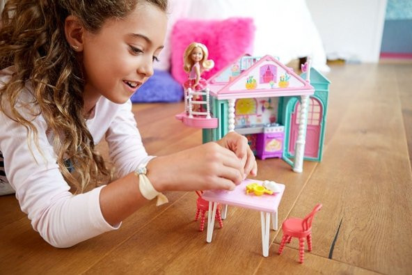 Barbie Chelseanin İki Katlı Evi (Chelsea Kulüp Evi) Oyuncak DWj50 - 2
