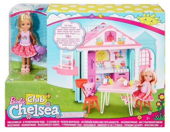 Barbie Chelseanin İki Katlı Evi (Chelsea Kulüp Evi) Oyuncak DWj50 - 6