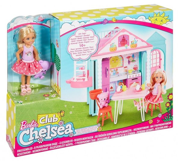 Barbie Chelseanin İki Katlı Evi (Chelsea Kulüp Evi) Oyuncak DWj50 - 8