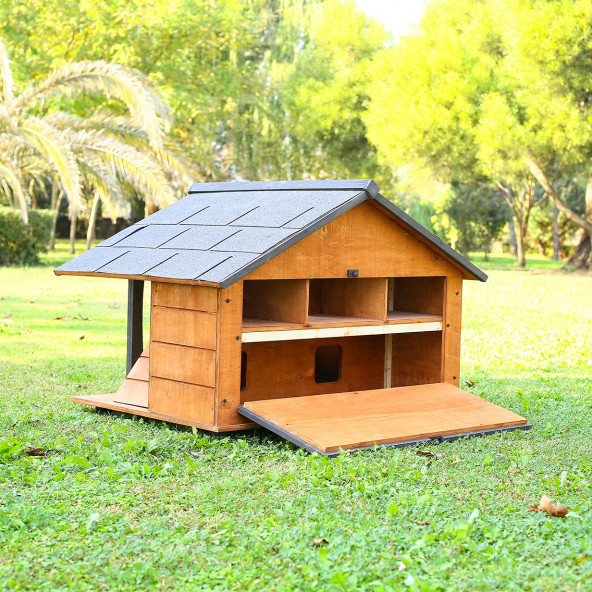 Mandu Ahşap Lüks Kedi Evi - 4