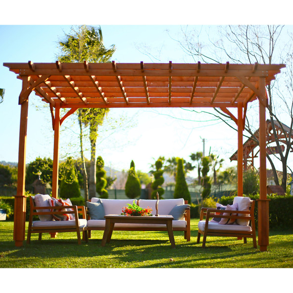 Mandu Ahşap Pergole /Kamelya - 4
