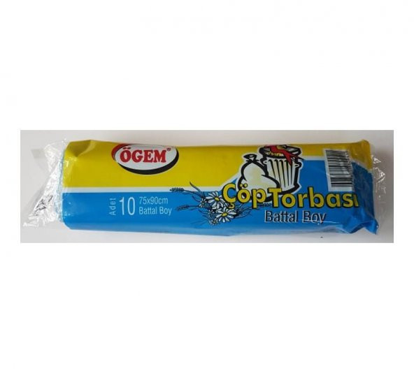 Ögem Battal  Boy Çöp Poşeti 75*90 cm ( 10  rulo)