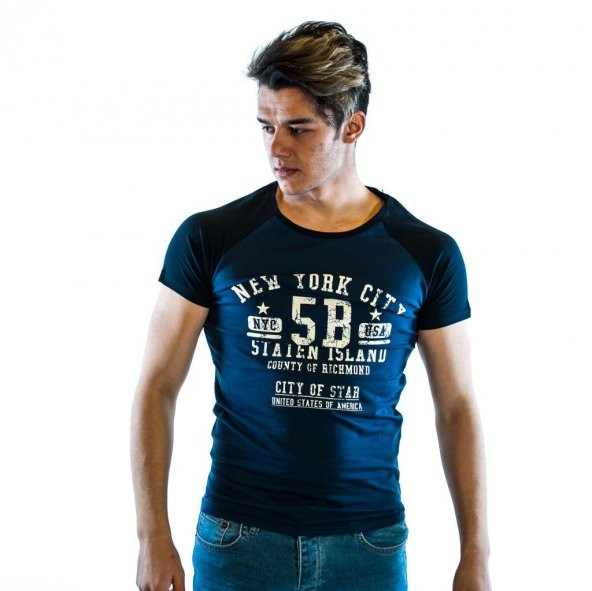 ERKEK TARZ COOL BASKILI T-SHİRT,TİŞÖRT - 5