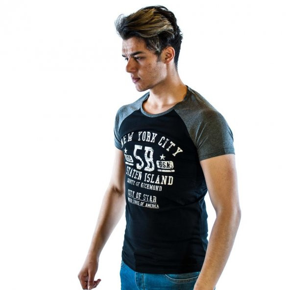 ERKEK TARZ COOL BASKILI T-SHİRT,TİŞÖRT - 10