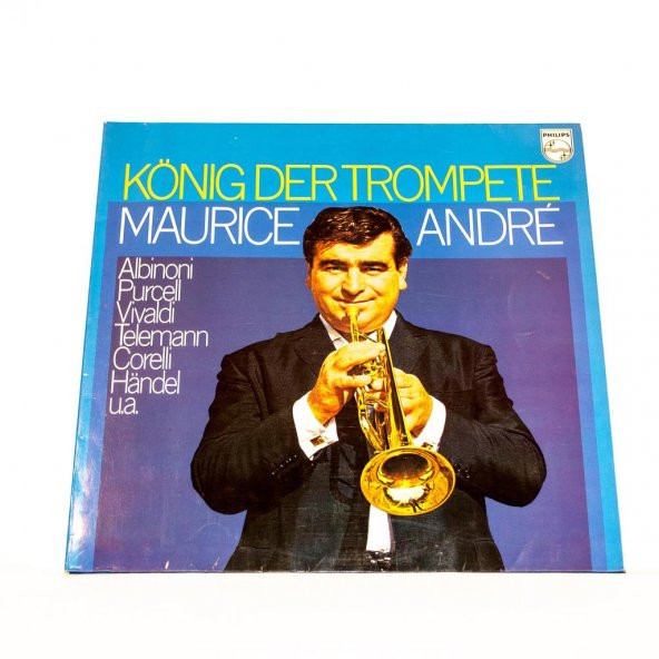 PLAK-Maurice André ‎– König Der Trompete TROMPETLE VİVALDİ ALBİNO