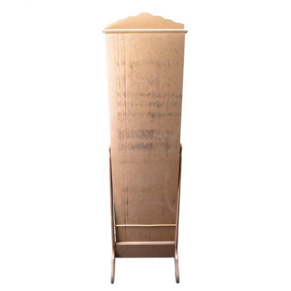 AHŞAP HOBİ BOYAMA AYNALI TAKI DOLABI 47-170-40 cm - 3