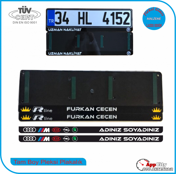 KİŞİYE ÖZEL İSİMLİ PLEKSİ PLAKALIK (TAM BOY) - 3