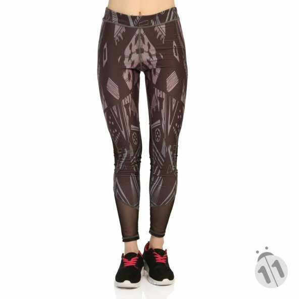 Vb Butik Spor Yoga Pilates Tayt Transparan Tül Detaylı Tayt