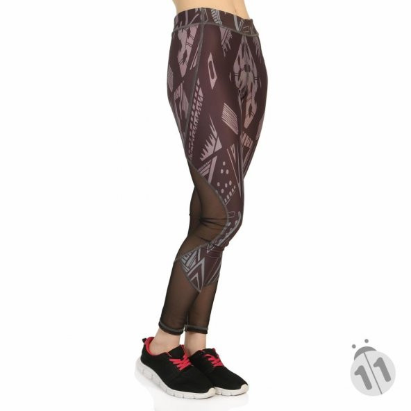 Vb Butik Spor Yoga Pilates Tayt Transparan Tül Detaylı Tayt - 3
