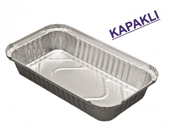 Alüminyum Kap 750 gr Kapaklı 187L 100 Adet