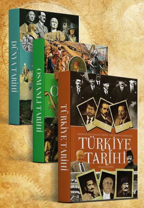 Tarih Seti - Osmanlı, Türkiye ve Dünya Tarihi - 3 Kitap