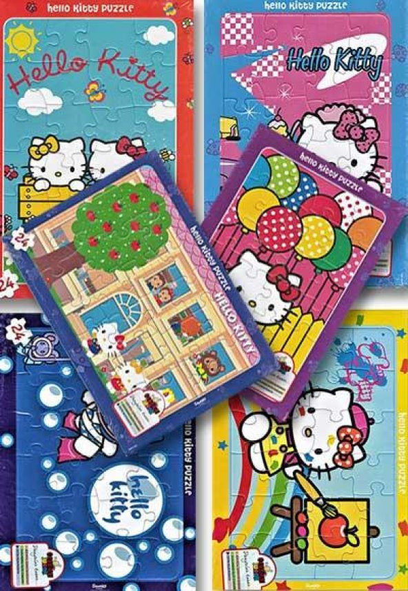 Hello Kitty Puzzle Seti 6 Adet Gordion Junior