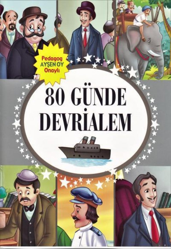 80 Günde Devrialem - Hikayeli Sticker ( Çıkartma) Kitabı