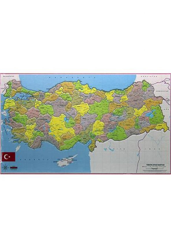 Türkiye Haritası Yapboz Puzzle Gordion