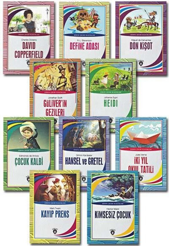 Dünya Çocuk Klasikleri Set 1 - 10 Kitap - Dorlion Yayınları