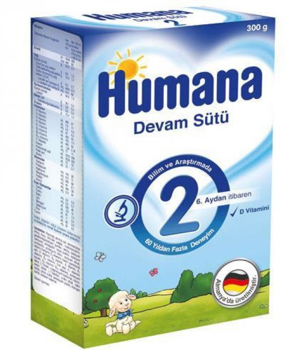 Humana 2 Devam Sütü 300 gr 4lü
