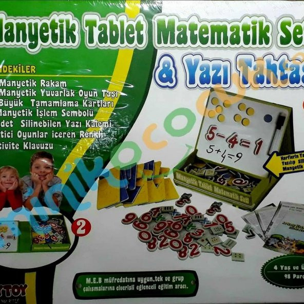 Manyetik Tablet Matematik (4-6yas)