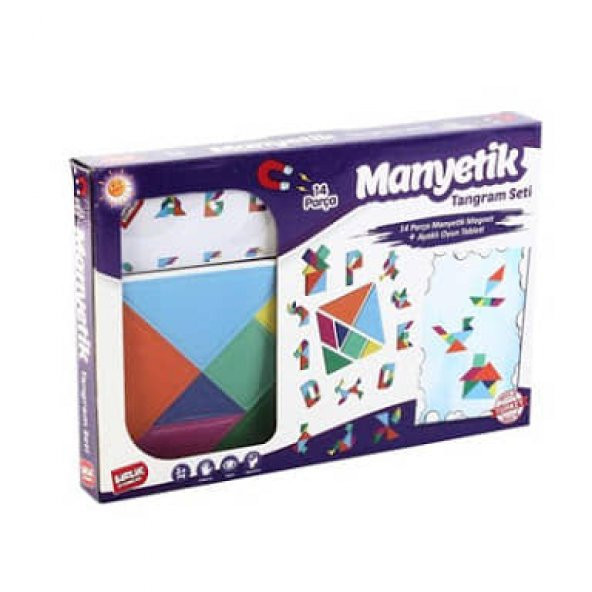 Manyetik tangram seti 14 parçalı (3+yaş)