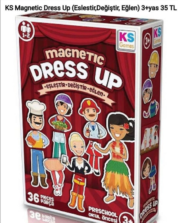 KS Magnetic Dress Up (Eşleştir, Değiştir, Eğlen)(3+yaş)