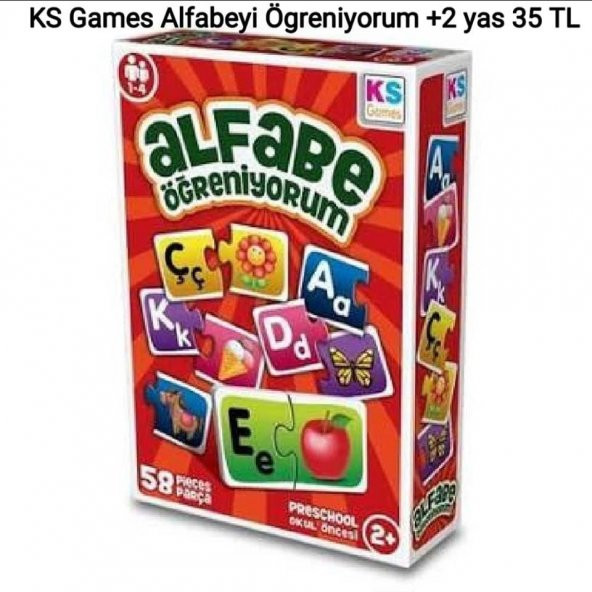 KS Games Alfabeyi Öğreniyorum (2+yaş)