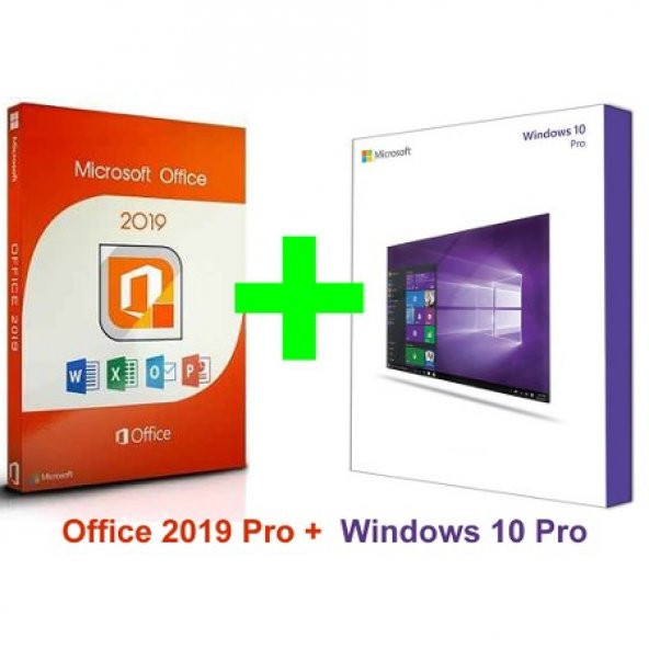 Windows 10 Pro. + Microsoft Office 2019 Pro. Lisans Anahtarı - RETAİL KEYLER (KAMPANYALI ÜRÜN)