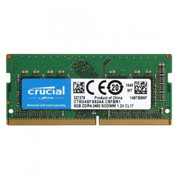 CRUCIAL 8GB 2400Mhz DDR4 CL17 Notebook Ram CT8G4SFS824A