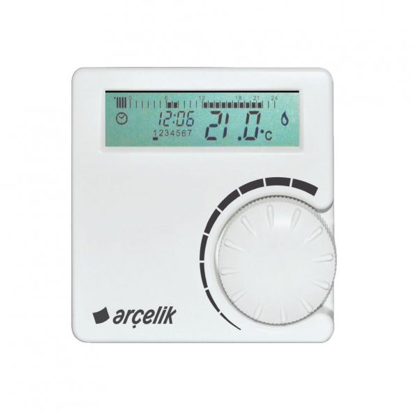 Arçelik DGK 10 W OT Kablosuz Programlanabilir Oda Termostatı