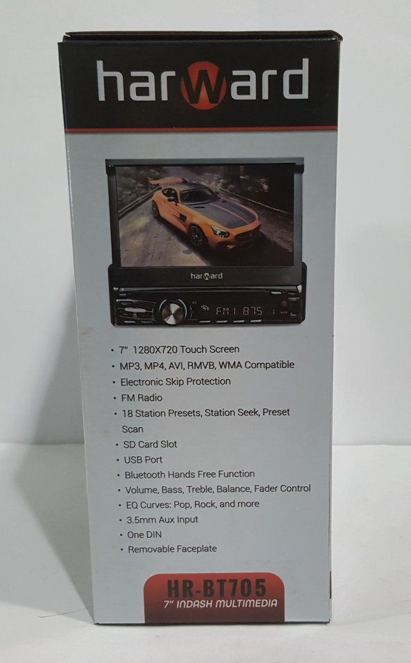HARWARD HR-BT705 USB/SD KART/BT UYUMLU INDASH OTO TEYP - 3