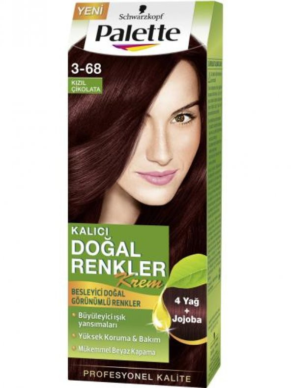 PALETTE SAÇ BOYASI NATURAL 3-68 KIZIL ÇİKOLATA