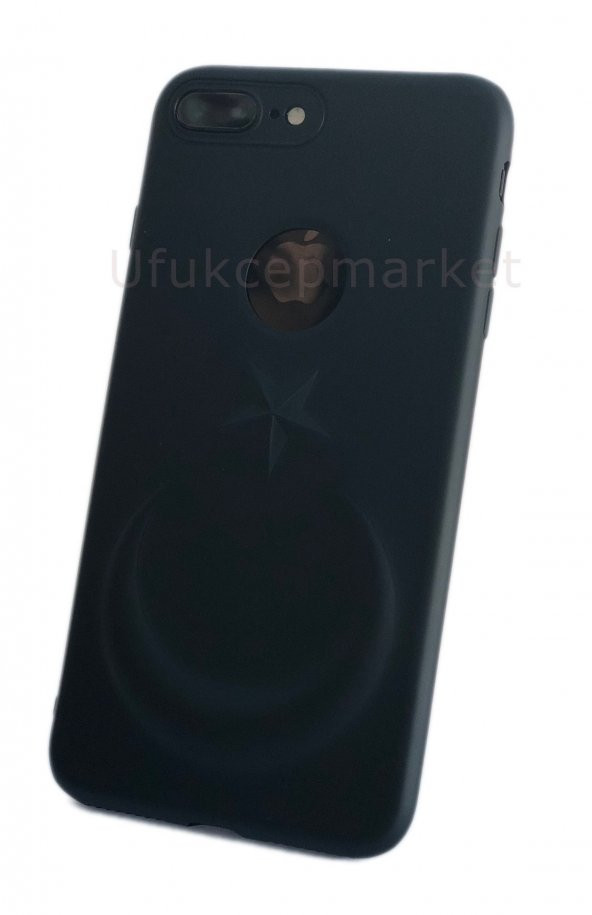 iPhone 6 -  3D Bayrak Kabartmalı Silikon Kılıf - Siyah