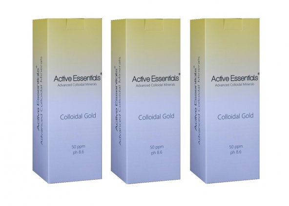 Altın Suyu Active Essentials Kolloidal 50ppm 500ml 3'lü Avantaj Paketi