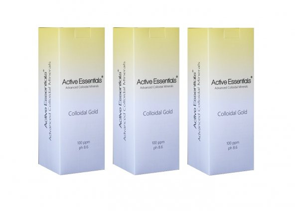 Altın Suyu Active Essentials Kolloidal 100ppm 500ml 3'lü Avantak Paketi