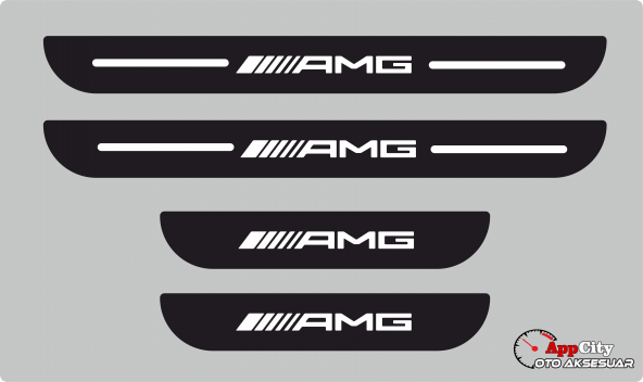 Mercedes AMG Plastik Kapı Eşiği (4lü Set)