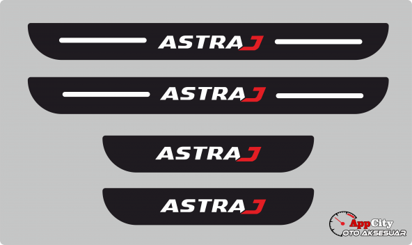 Astra J Plastik Kapı Eşiği (4lü Set)