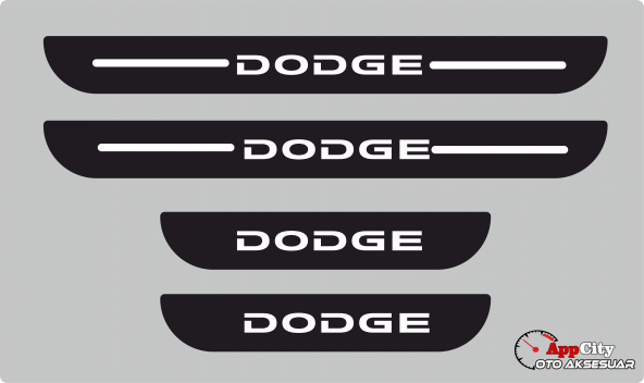 Dodge Plastik Kapı Eşiği (4lü Set)