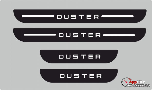 Dacia Duster Plastik Kapı Eşiği (4lü Set)