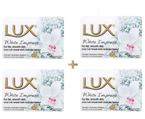 Lux Sabun White Impress 4X85 Gr