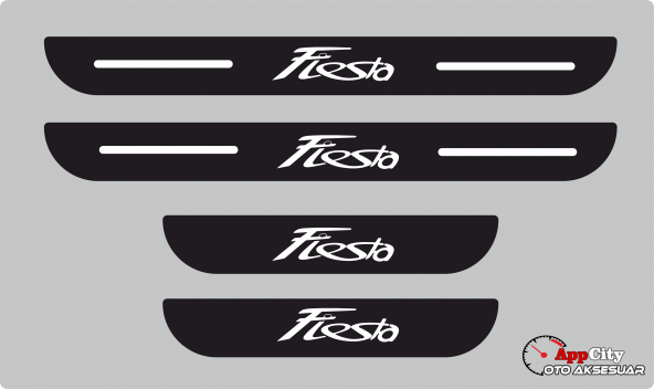 Ford Fiesta Plastik Kapı Eşiği (4lü Set)